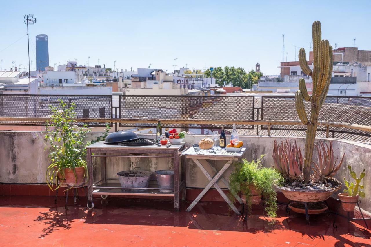 Apartamento Duplex Con Hermosa Terraza Cerca Alameda De Hercules Seville Exterior photo